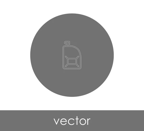 Brandstof Kan Pictogram Voor Webdesign Applicaties Vectorillustratie — Stockvector