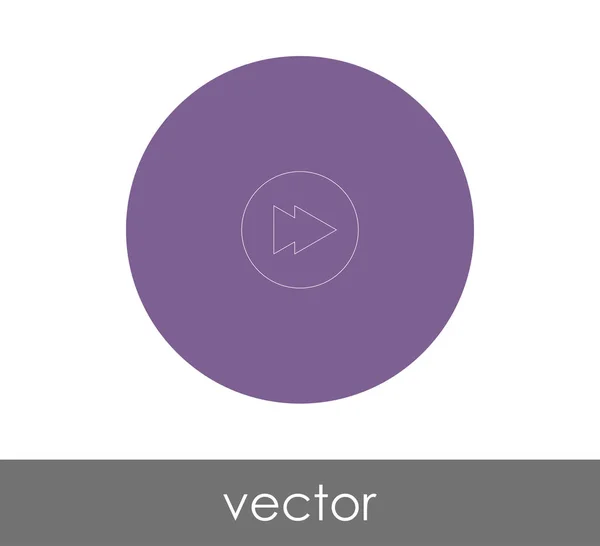 Icono Avance Rápido Para Diseño Web Aplicaciones Ilustración Vectorial — Vector de stock