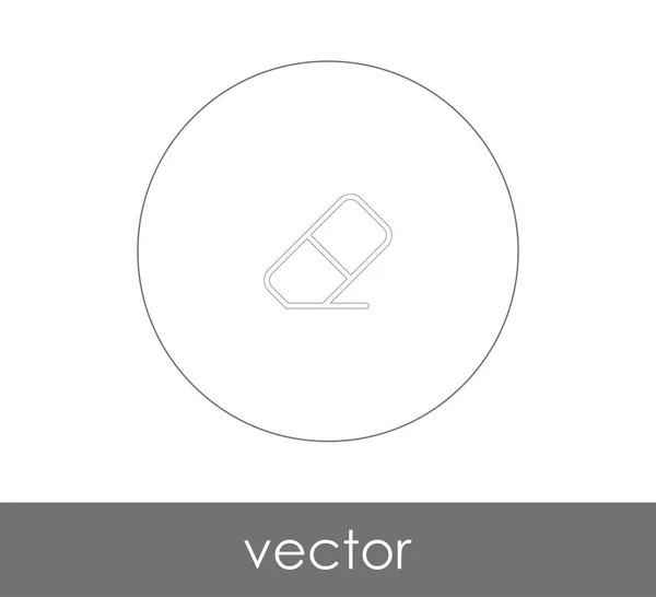 消しゴムのアイコンのベクトル イラスト デザイン — ストックベクタ