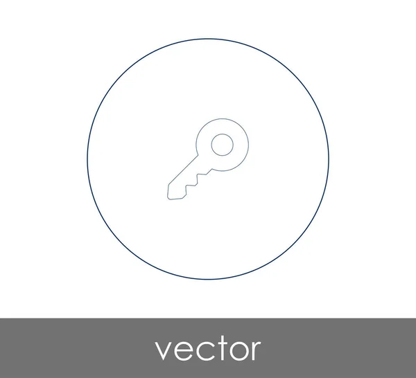 Schlüsselsymbol Vektor Illustration — Stockvektor