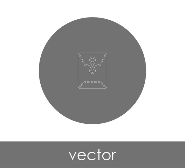 Folder Icon Logo Vector Illustration — Stock Vector
