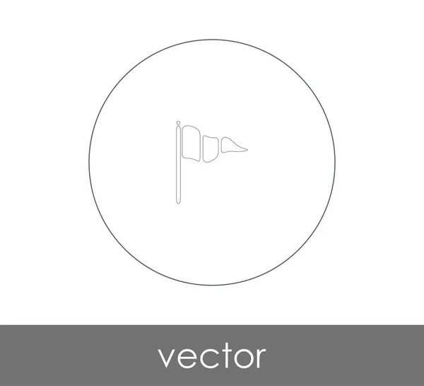 Web Suunnittelun Sovellusten Lippukuvake Vektorikuvaus — vektorikuva