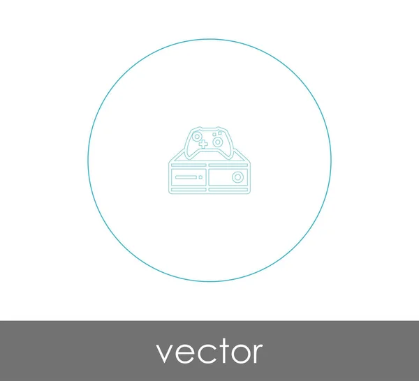 Joystick Icono Vector Ilustración — Archivo Imágenes Vectoriales