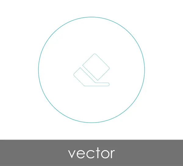 Diseño Ilustración Vectorial Del Icono Del Borrador — Vector de stock