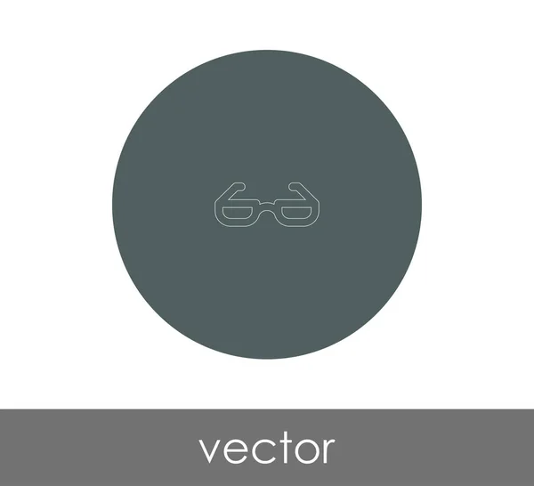 Brille Icon Vektor Illustration — Stockvektor