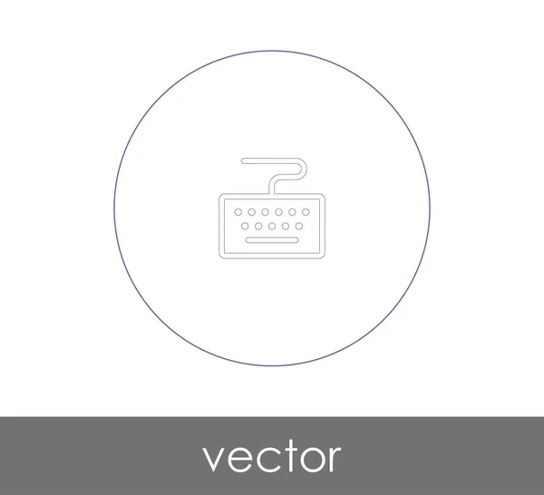 Keyboard Icon Vector Illustration — Stock Vector