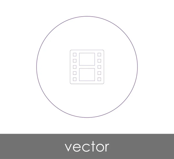 Icône Film Pour Conception Web Les Applications Illustration Vectorielle — Image vectorielle