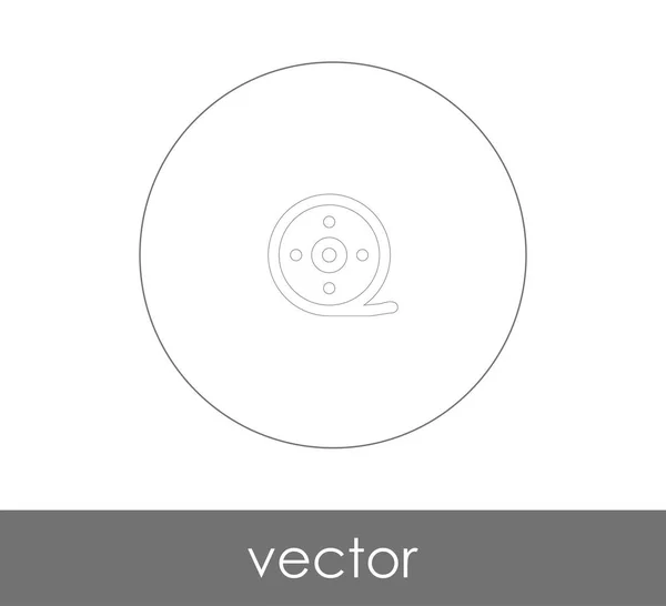 Icono Película Para Diseño Web Aplicaciones Ilustración Vectorial — Vector de stock