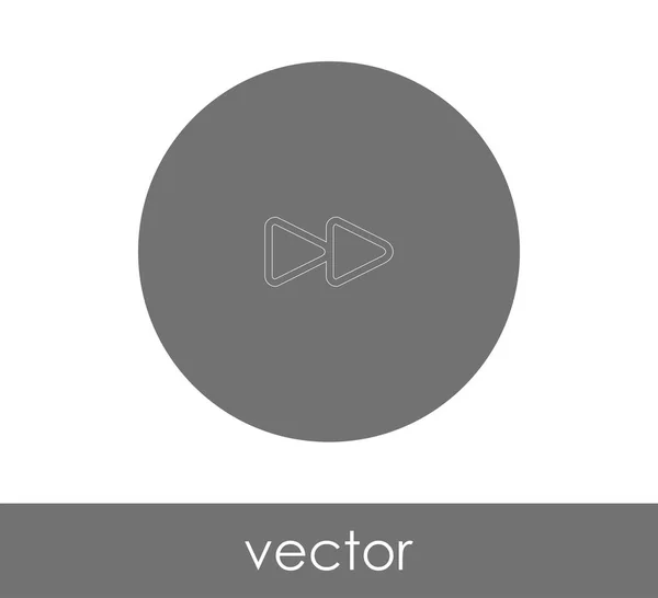 Icono Avance Rápido Para Diseño Web Aplicaciones Ilustración Vectorial — Vector de stock