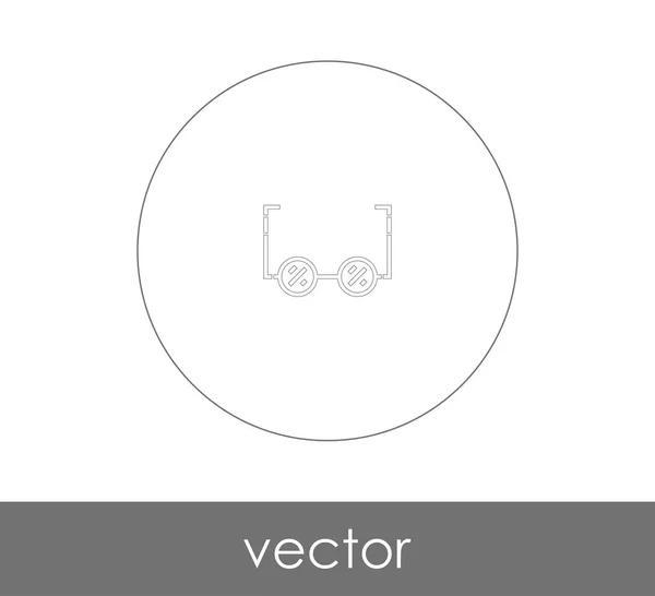 Icône Lunettes Illustration Vectorielle Logo — Image vectorielle