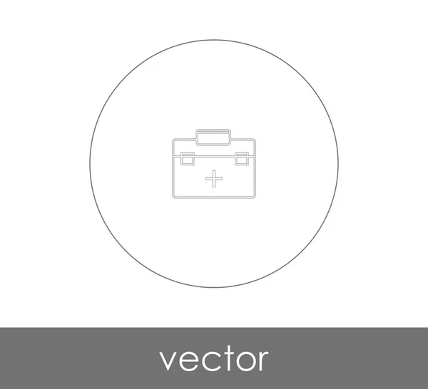 Ilustração Vetor Ícone Kit Primeiros Socorros —  Vetores de Stock