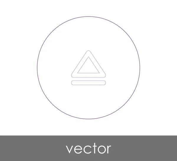 Vektor Illustration Design Des Auswurfsymbols — Stockvektor