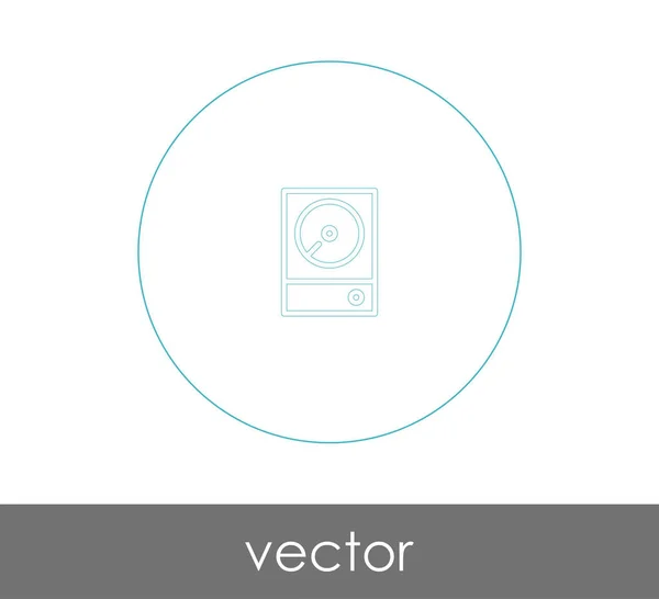 Vektori Kuvitus Suunnittelu Kiintolevyn Kuvake — vektorikuva