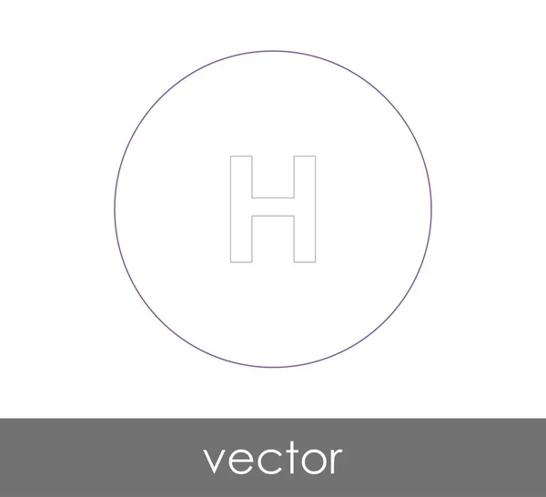 Hotel teken pictogram — Stockvector