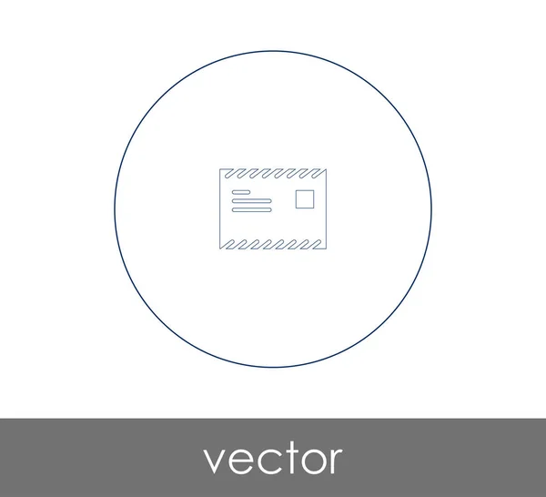 Envelope Ícone Ilustração Vetorial — Vetor de Stock