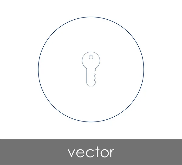Schlüsselsymbol Vektor Illustration — Stockvektor