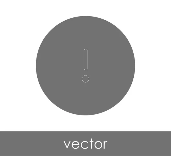 Ikona Vykřičníku Logo Vektorové Ilustrace — Stockový vektor
