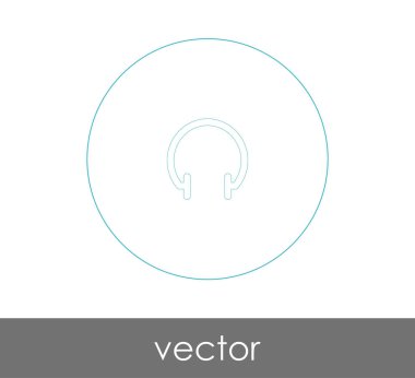 Çağrı Merkezi, ses kulaklık kutsal kişilerin resmi, vektör çizim için kulaklık simgesi