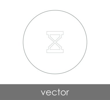 kum saati düz simgesi