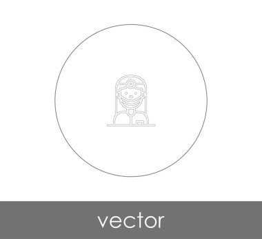 Doktor simgesi, logo, vektör çizim 