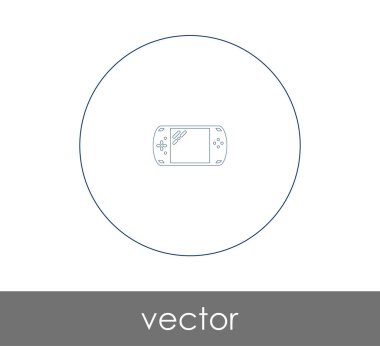 Oyun simgesinin vektör illüstrasyonu
