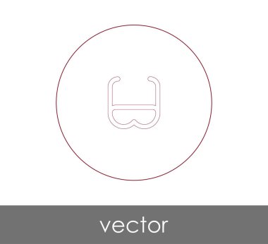 gözlük simgesi vektör illüstrasyonu