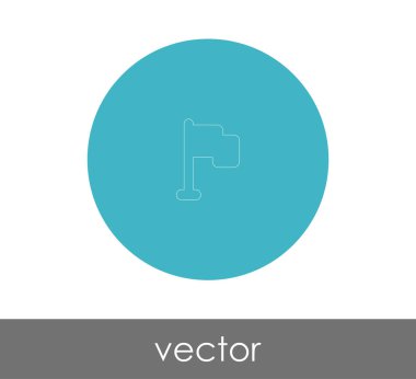 web tasarım ve uygulamaları, vektör çizim için bayrak simgesi