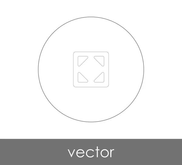 Expandir Diseño Del Icono Ilustración Vectorial — Vector de stock