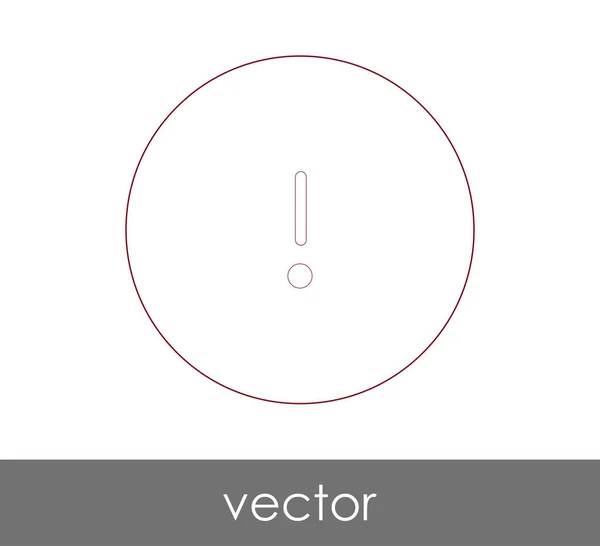 Icono Exclamación Logotipo Ilustración Vectores — Vector de stock