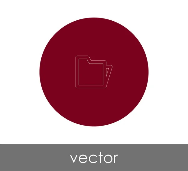 Folderpictogram — Stockvector