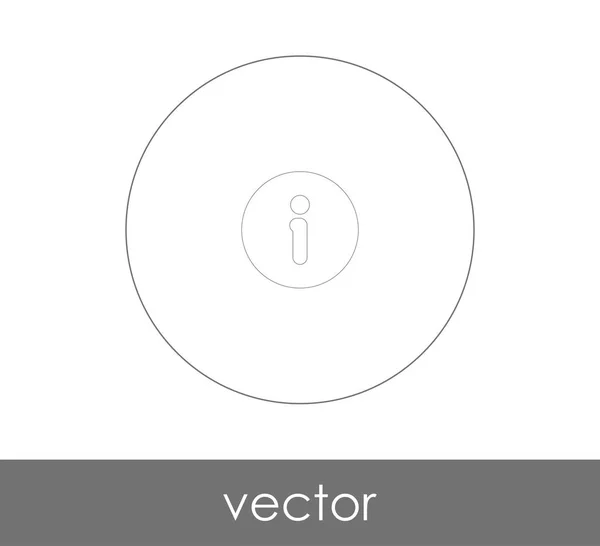 Information Zeichen Icon Vector Illustration — Stockvektor