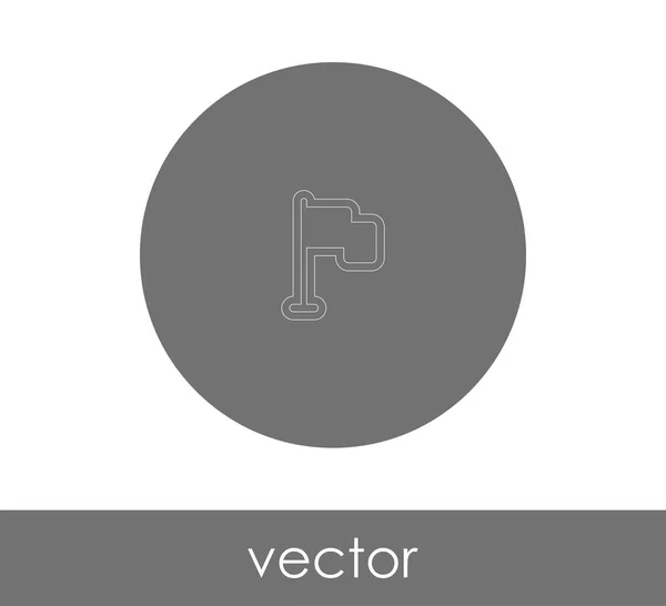 Het Pictogram Van Vlag Voor Webdesign Toepassingen Vectorillustratie — Stockvector