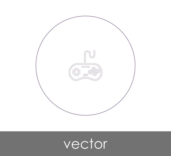 Joystick Ícone Vetor Ilustração — Vetor de Stock