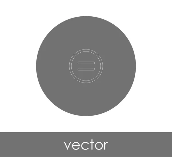 Vektoros Illusztráció Design Egyenlő Ikon — Stock Vector