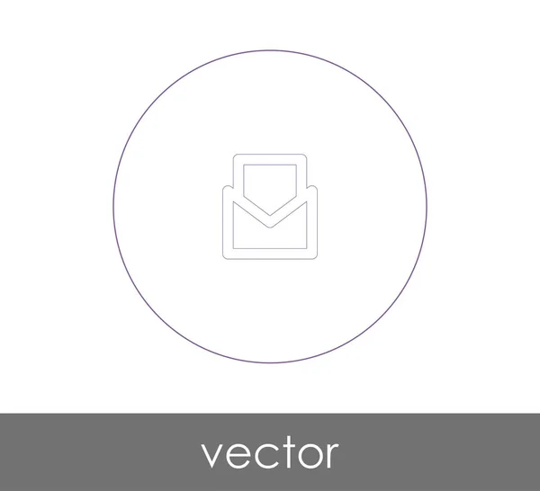 Icône Enveloppe Logo Illustration Vectorielle — Image vectorielle