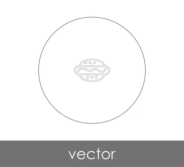 Векторная Иллюстрация Иконки Хот Дога — стоковый вектор