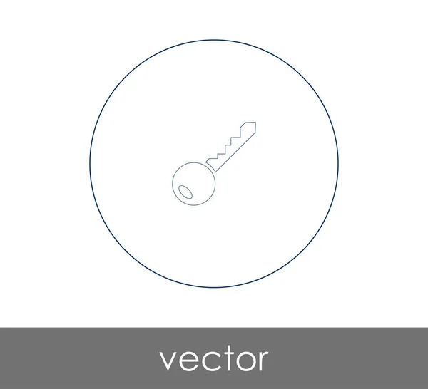 Schlüsselsymbol Vektor Illustration — Stockvektor