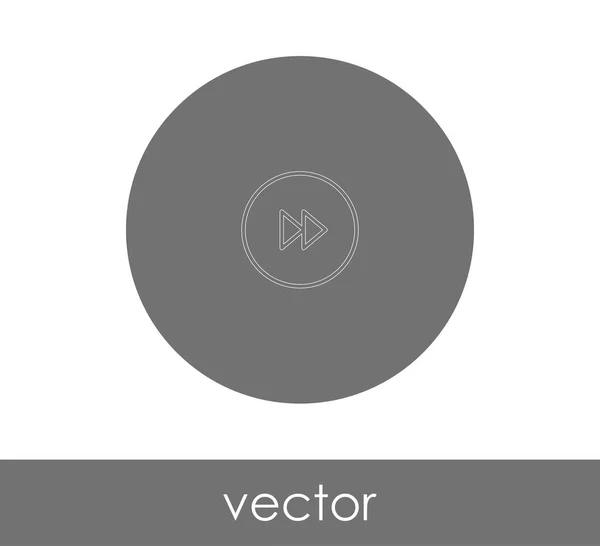 Icono Avance Rápido Para Diseño Web Aplicaciones Ilustración Vectorial — Vector de stock