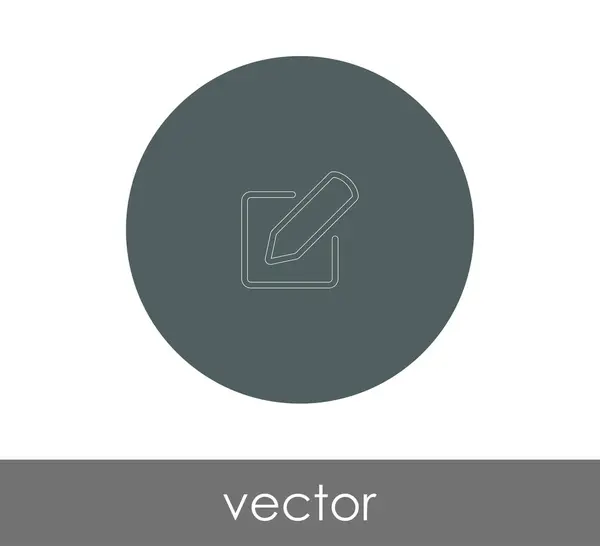 Editar icono de concepto — Vector de stock