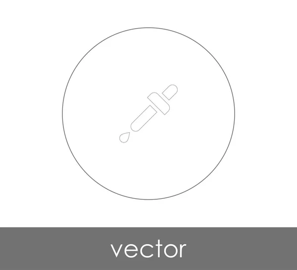 Pipette Web-Symbol — Stockvektor