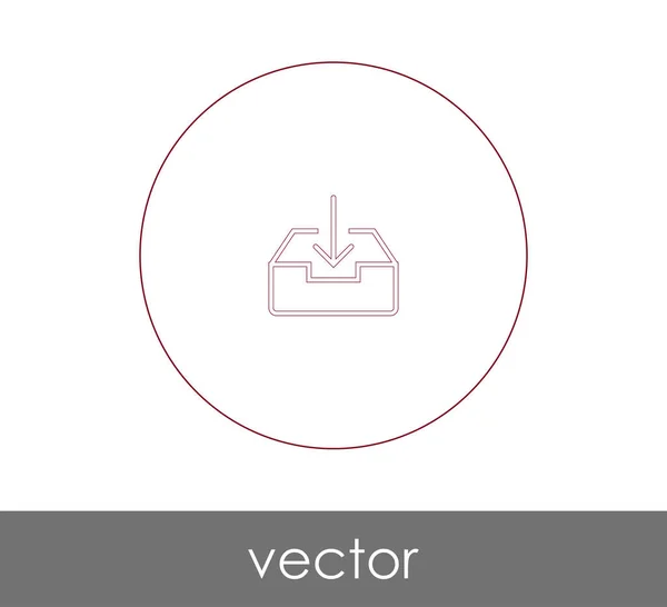 Archiv Symbol Vektor Illustration — Stockvektor