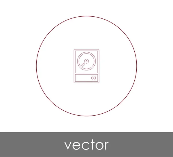 Diseño Ilustración Vectorial Del Icono Del Disco Duro — Vector de stock