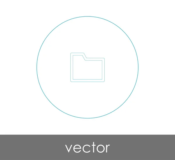 Ordner Web-Symbol — Stockvektor