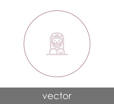 Doktor simgesi, logo, vektör çizim 