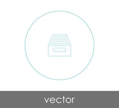 logo, arşiv simge vektör çizim 