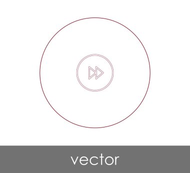 web tasarım ve uygulamaları, vektör çizim için hızlı ileri simgesi 