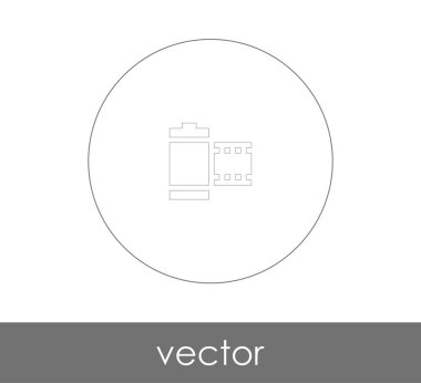 web tasarım ve uygulamaları, vektör çizim için film simgesi 