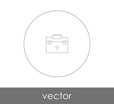 İlk yardım kiti vektör illüstrasyonu