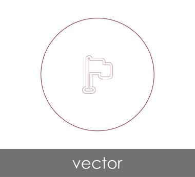 web tasarım ve uygulamaları, vektör çizim için bayrak simgesi