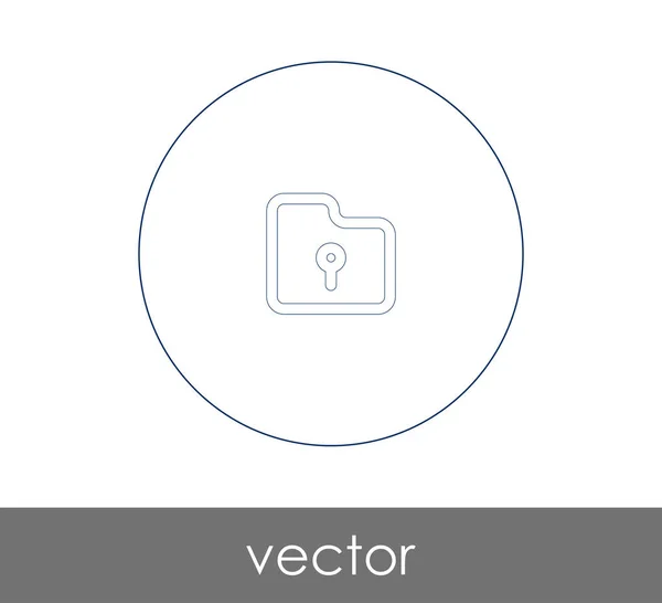 Carpeta icono web — Vector de stock